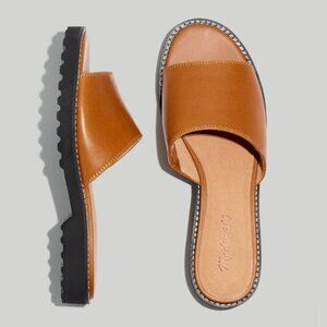 Madewell - The Vaneeta Lug Slide Sandal - English Saddle